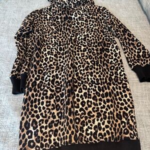 Michael Kors Leopard Print Women's Sweatshirt Dress